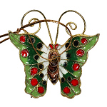 Schmetterling, Deko, Cloisonne Emaille, 0380